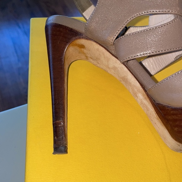 Fendi Sandalo Montone Semilucido Platform Sandals - Picture 5 of 8
